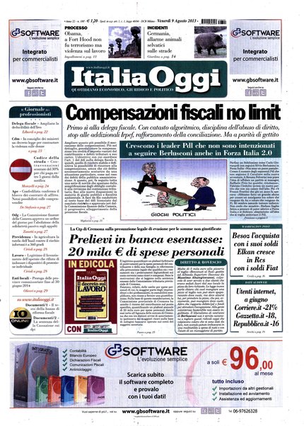 Italia oggi : quotidiano di economia finanza e politica